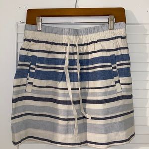 Nautical striped skirt